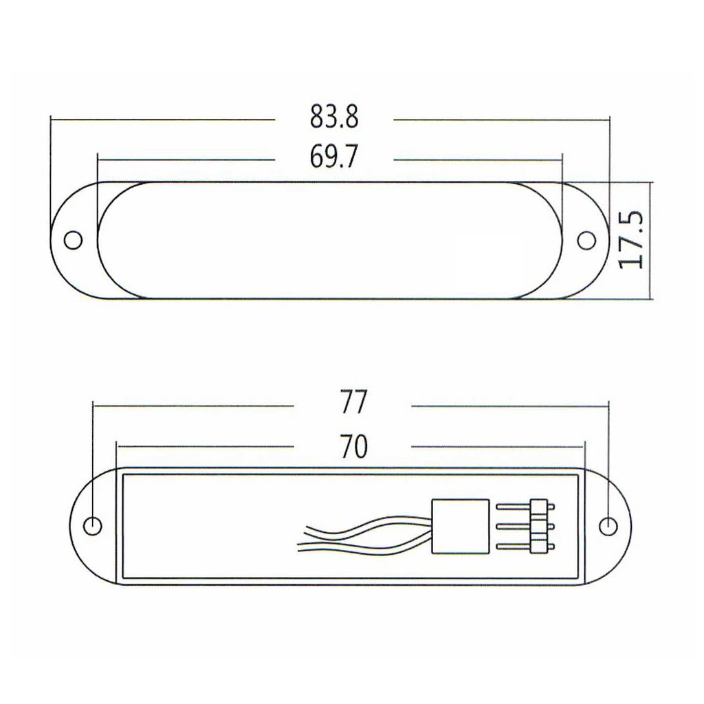 

1pc Guitar Pickup No Holes Closed Active Single Coil Pickup For Electric Guitar Parts