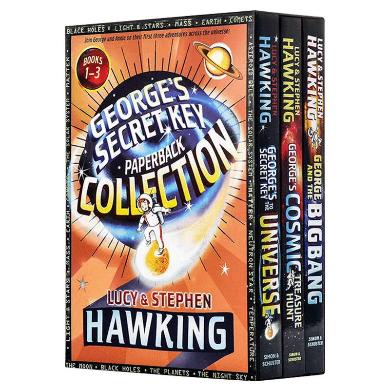 

3 книги/setгеоргиевская коллекция секретных ключей, английские книги для чтения, Детские знания о романе приключений во Вселенной