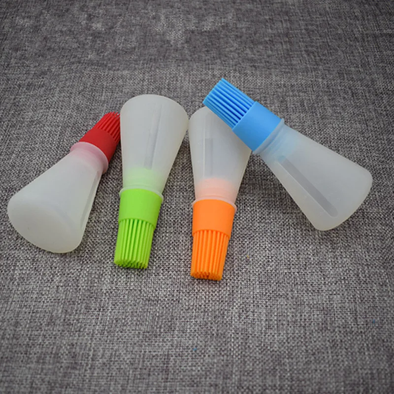 Портативная силиконовая Емкость для выпечки масло с кисточкой кухни инструмент