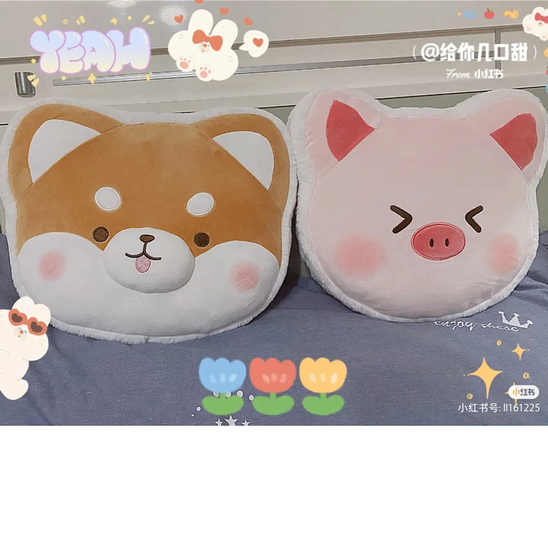 

Lovely 30CM New Plush Animals Dog Pig Soft Stuffed Pillow Hand Warmer For Children Girlfriend Birthday Present
