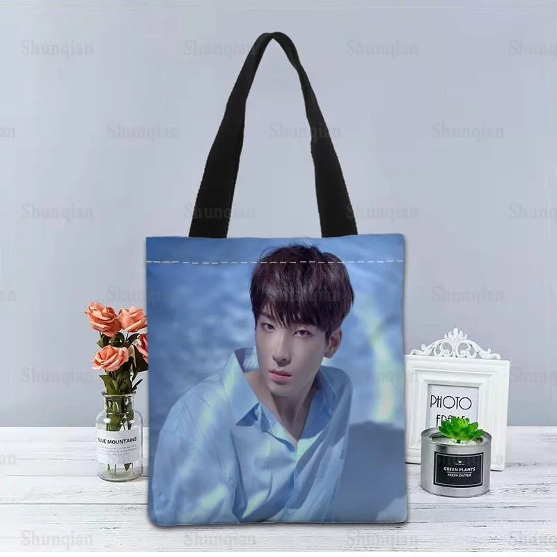 Складная сумка для покупок KPOP WONWOO многоразовая Экологически чистая большая