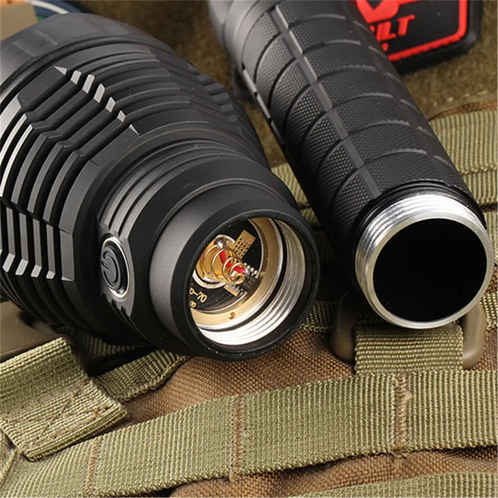 Beste Convoy L6 Zaklamp XHP70 / XHP70.2 Led Flash Light Linterna Krachtige Jacht Camping Wandelen Lamp 26650 Draagbare Lantaarn 4300lm