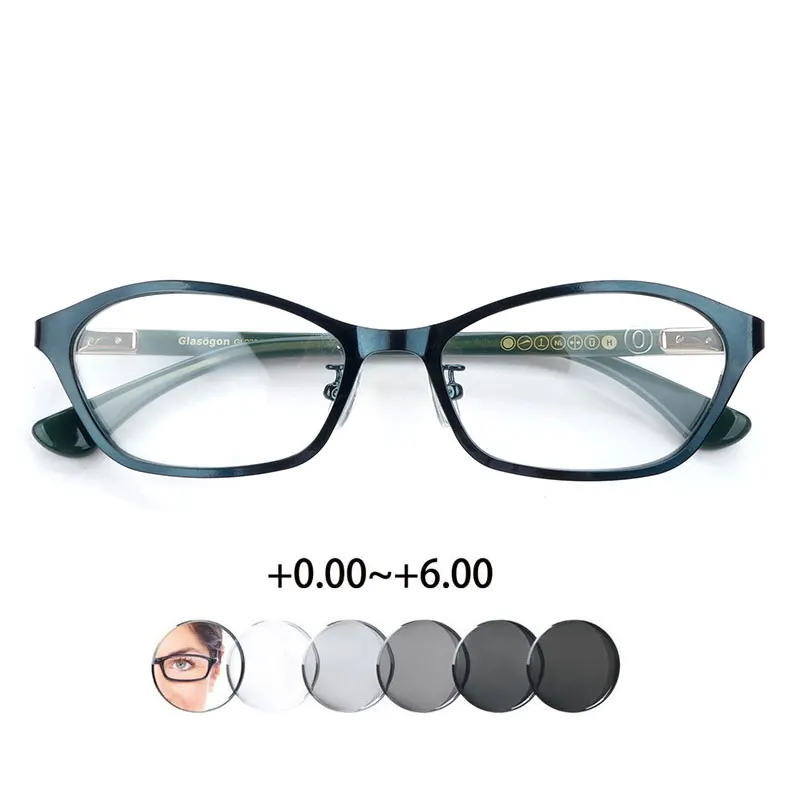 Женские фотохромные очки для чтения скандинавские модные линзы меняющие цвет