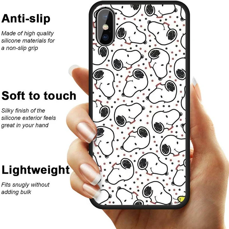 Чехол для телефона Snoopyy friends iPhone 11 Pro Max X XS XR 8 7 6 5 s Plus силиконовый