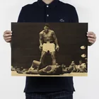 Боксерский Чемпион Ali vintage плакат из крафт-бумаги core 51x35,5 см