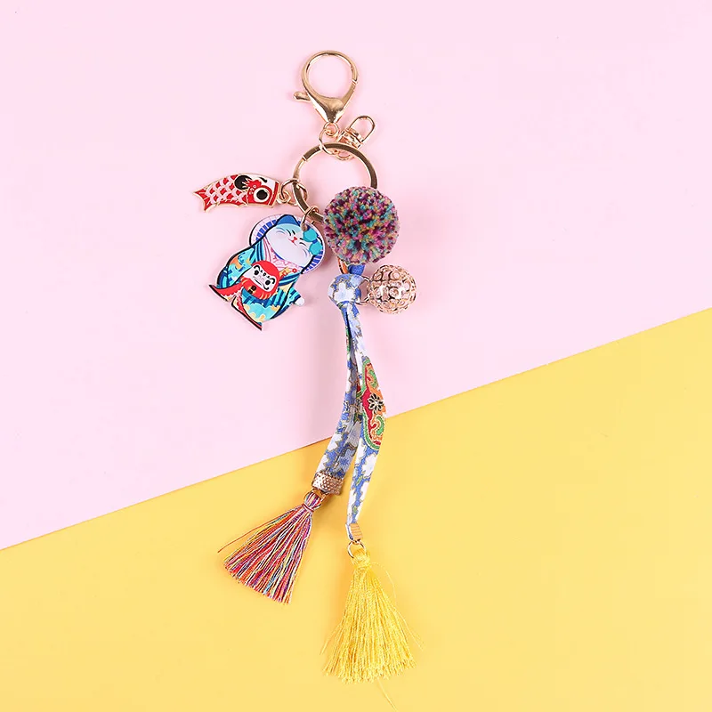 Милый брелок в форме рыбы для счастливого кота телефон подвеска плюшевый шар