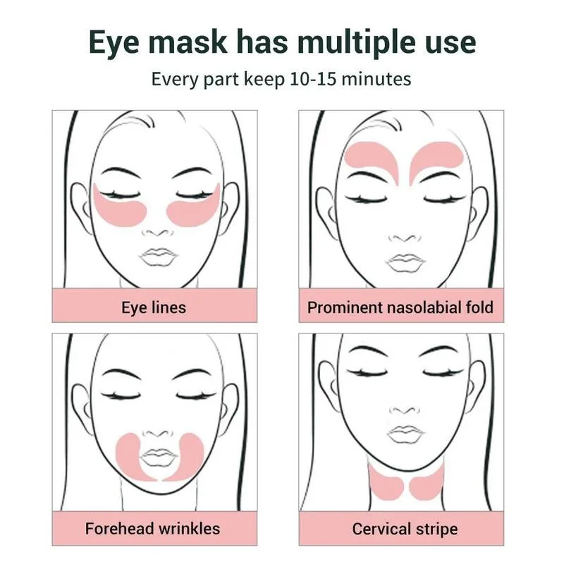 

60pcs Lady Rose Eye Mask Collagen Eye Mask Moisturizing Hydration Eye Patches Remove Eye Wrinkles Dark Circles Eye Skin Care