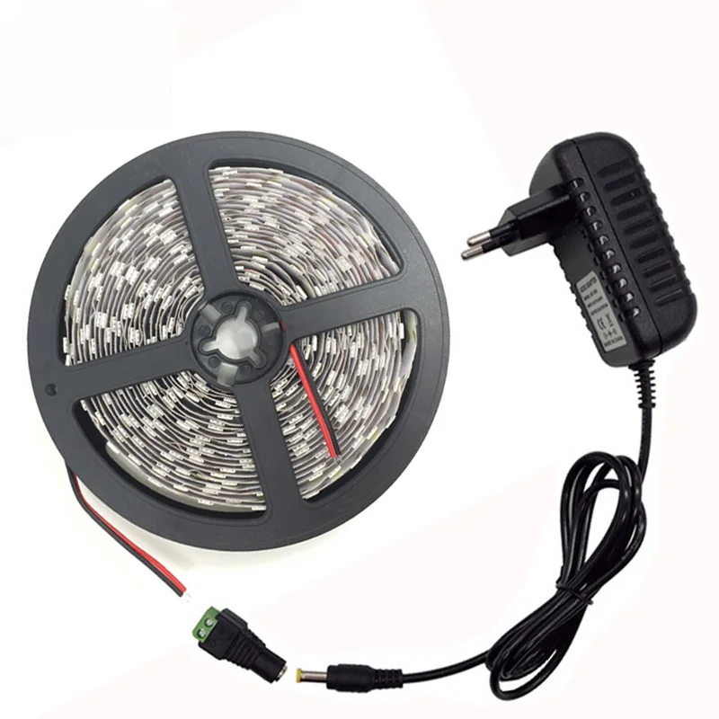 RGB Светодиодная лента светильник SMD 2835 5 м Водонепроницаемая RGB лента 12В лента Диодная Светодиодная лента s светильник Гибкая полоса лампа ИК wifi контроллер