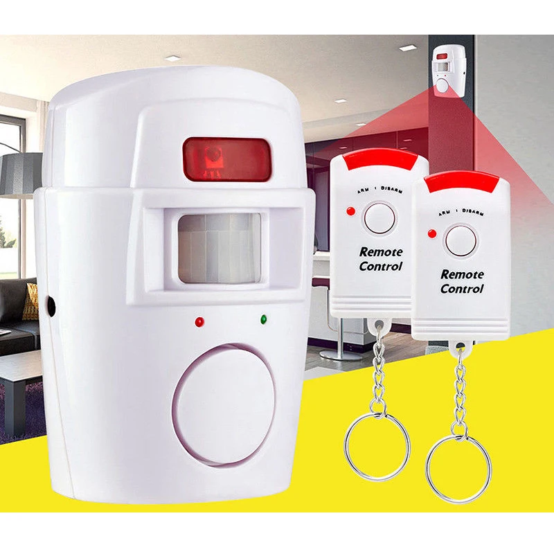 Портативный инфракрасный PIR-детектор движения 105 дБ с 2 контроллерами |