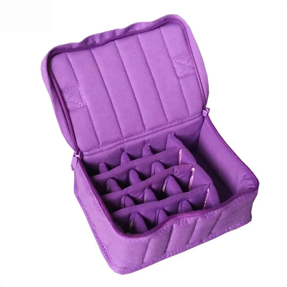 Carrying Case Holder Perfume Oil Portable Travel Storage Box Aromatherapy 17-grid Essential Bag | Дом и сад