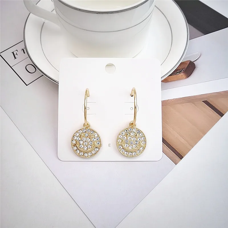 Женские золотые серьги модные ювелирные изделия вечерние свадебные подарки