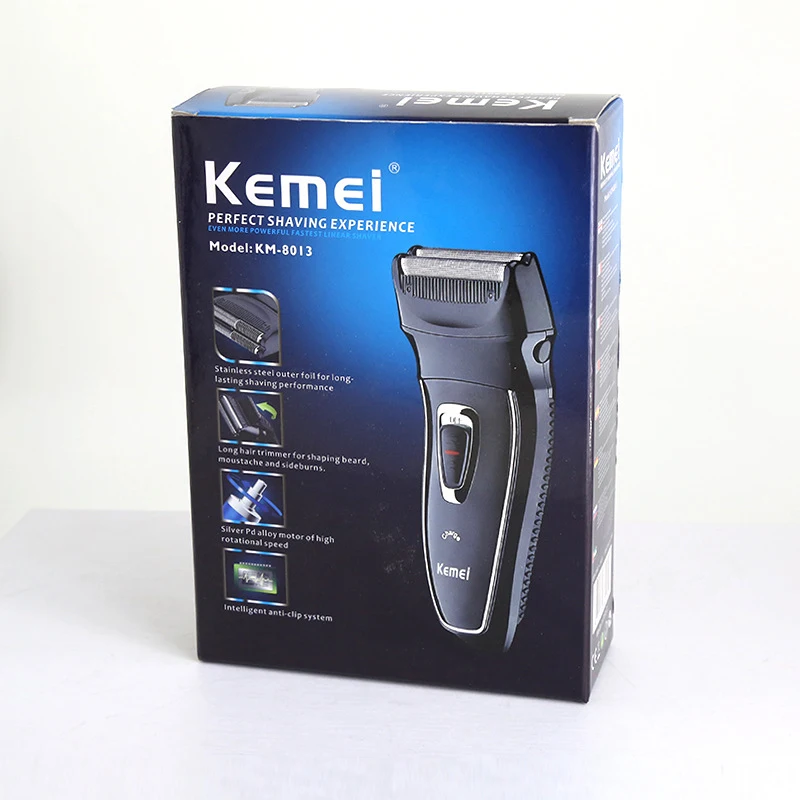 Kemei перезаряжаемый электробритва возвратно-поступательный электронный станок для бритья роторный триммер для волос уход за лицом бритва KM-8013 40D