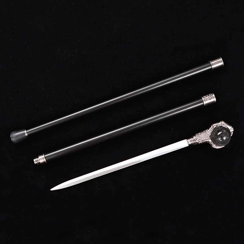 

King's Scepter Dragon Claw Beads Walking Stick Show Wand Gentleman's Cane Civilization Stick Men Gift Props Unblade Cosplay Toy