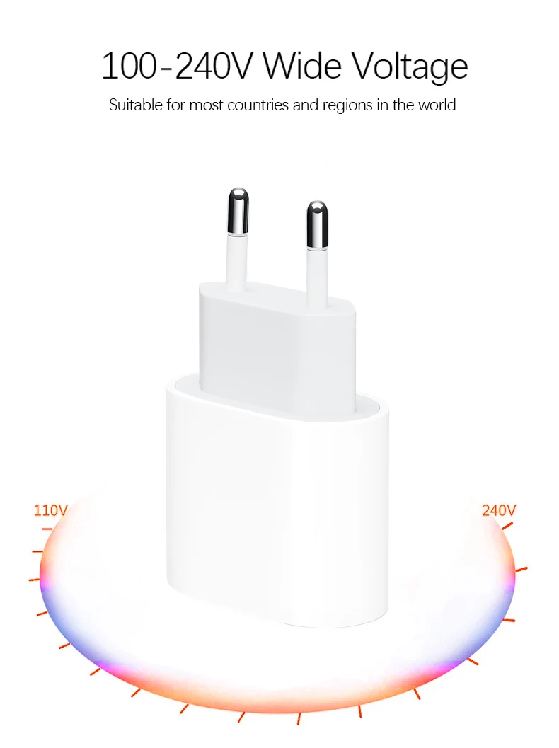 YILIZOMANA 18 Вт Быстрая зарядка PD зарядное устройство для Apple iPhone 8 Plus XR XS Max iPad Pro подлинный usb type C ЕС адаптер питания
