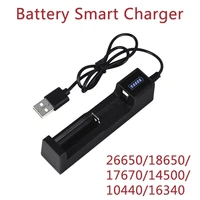 18650 battery charger usb rechargeable battery adapter led smart chargering for rechargeable batteries li ion 18650 26650 14500