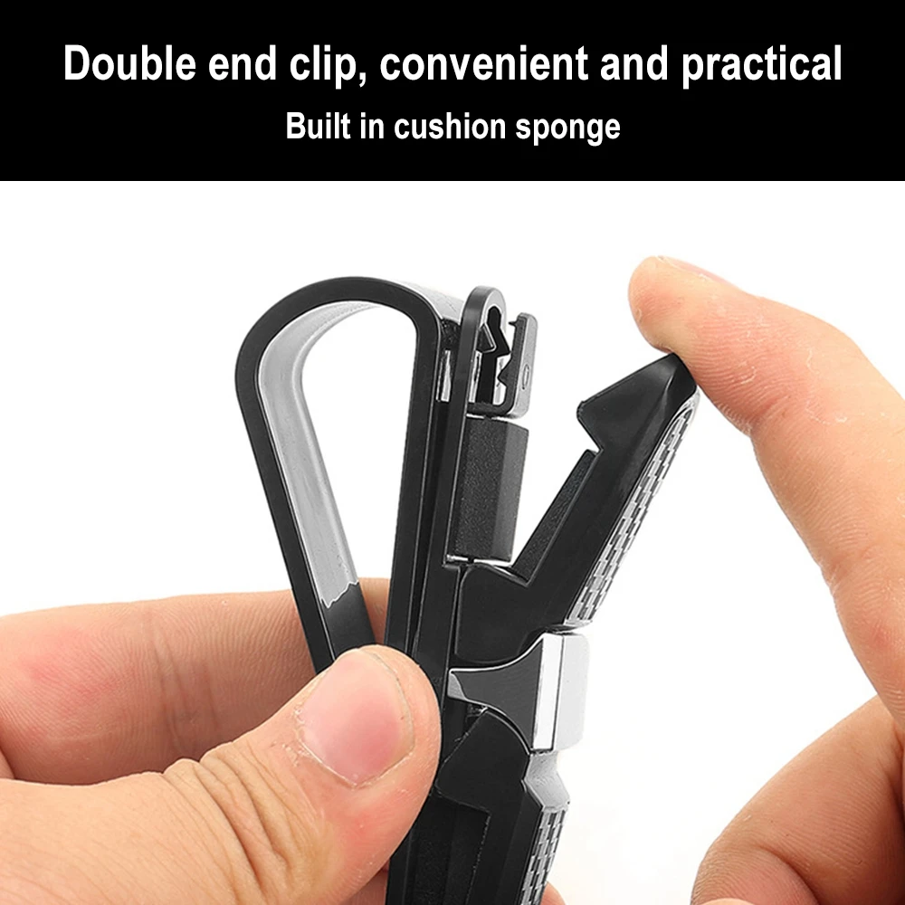 

1PC Car Vehicle Sun Visor Sunglasses Eyeglasses Glasses Holder Clip Receipt Card Ticket Clamp Universal Auto Accessories