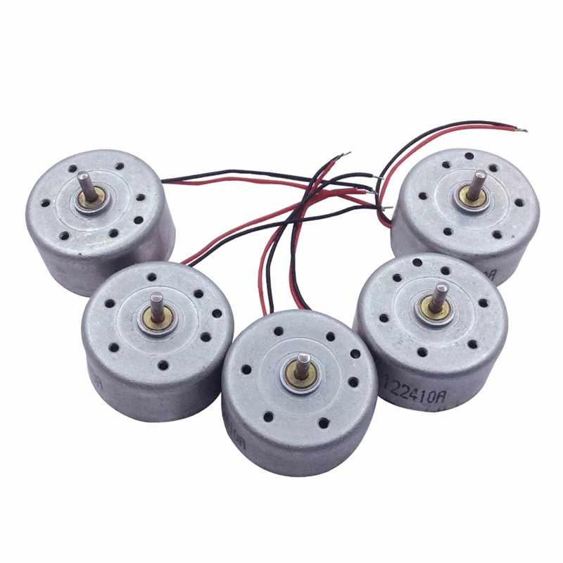 

5PCS 300 Micro Motor DC 3V 3300RPM Small Size With Low Speed Low Noise And High Torque 300 Mini Micro Motor For DIY Hobby