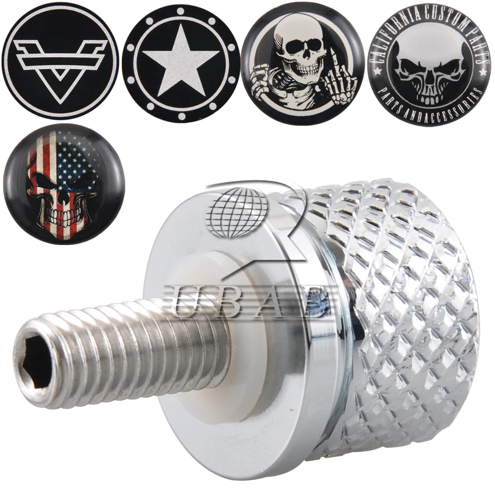 

Billet Aluminum Rear Fender Seat Bolt Screw Nut Tab Cover Universal Chrome Motorcycle Accessories For Indian Scout All Models