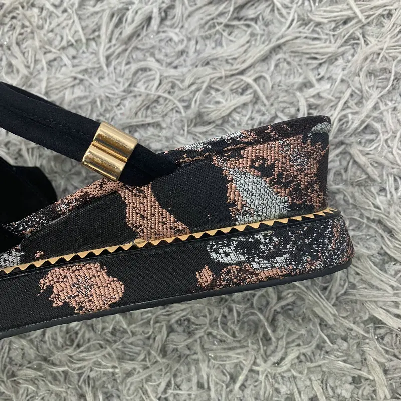 

Ladies Sandals Wedges Platform High Heel Shoes Summer Casual Sandals 2019 new Style Fashion Print Women shoes