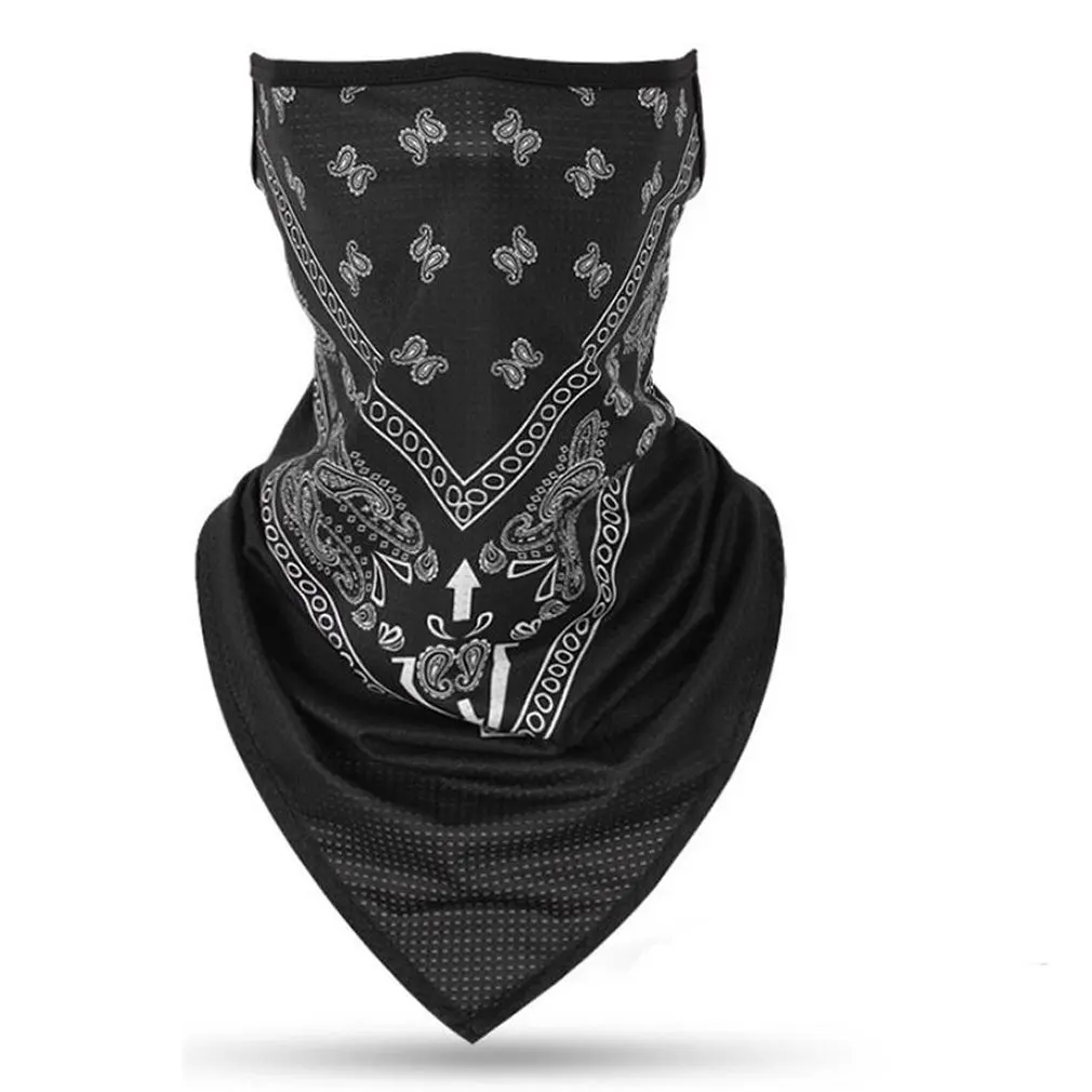 1 шт. многофункциональный шарф с цветочным принтом накидка на шею маска для лица