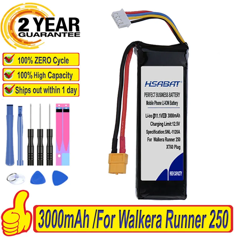 Топ бренд 100% Новинка 3000 мАч 3S XT60 разъем Lipo батарея для Walkera Runner 250 250-Z-26 RC вертолет