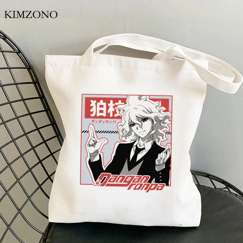 Danganronpa хозяйственная сумка шоппер для покупок продуктовая из чистого хлопка