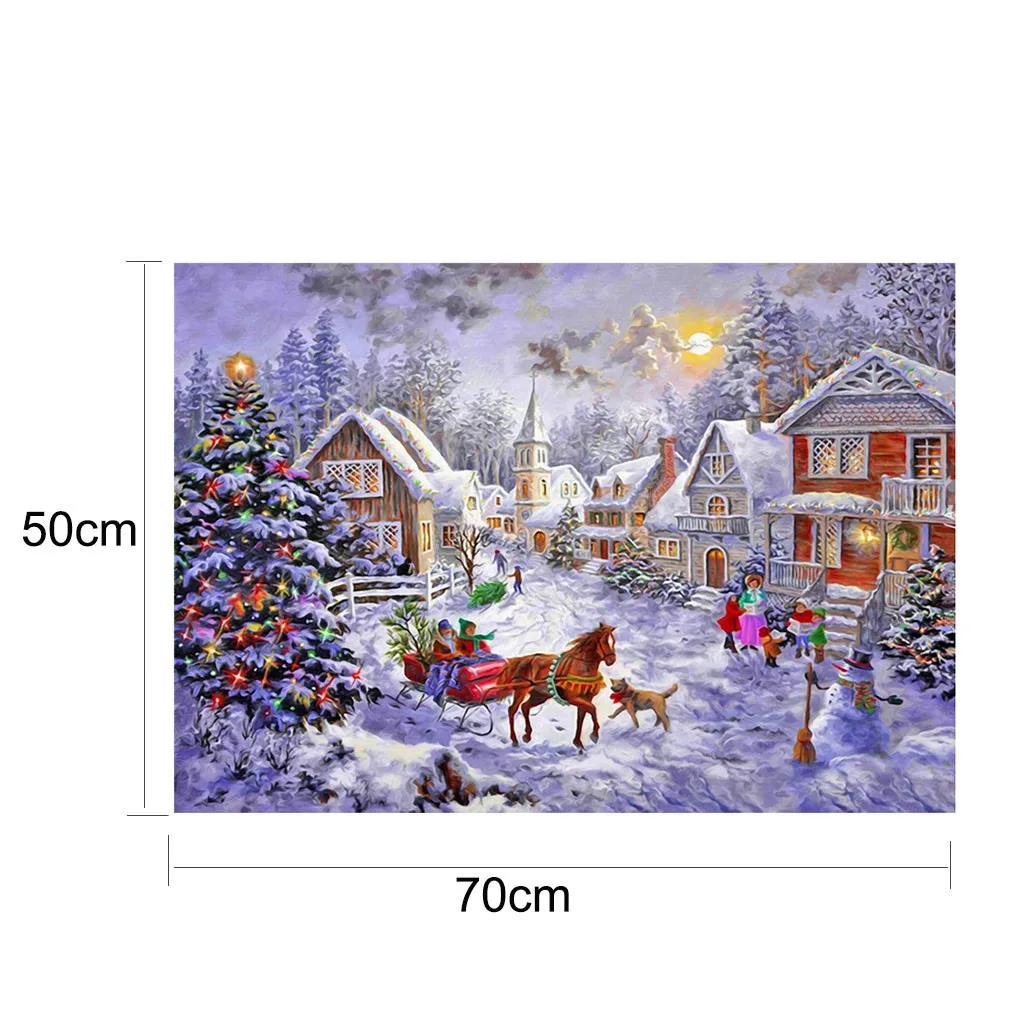 

Large Christmas Landscape puzzles toys 1000pcs Jigsaw Puzzle Set for adults children home games Educational Holiday Gift