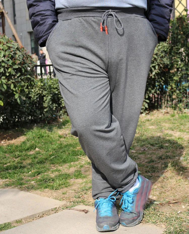 Брюки мужские спортивные эластичные Стрейчевые свободные штаны размера плюс 10XL