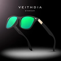 veithdia brand square photochromic sunglasses unisex polarized mirror lens vintage day night dual sun glasses for men women 7029