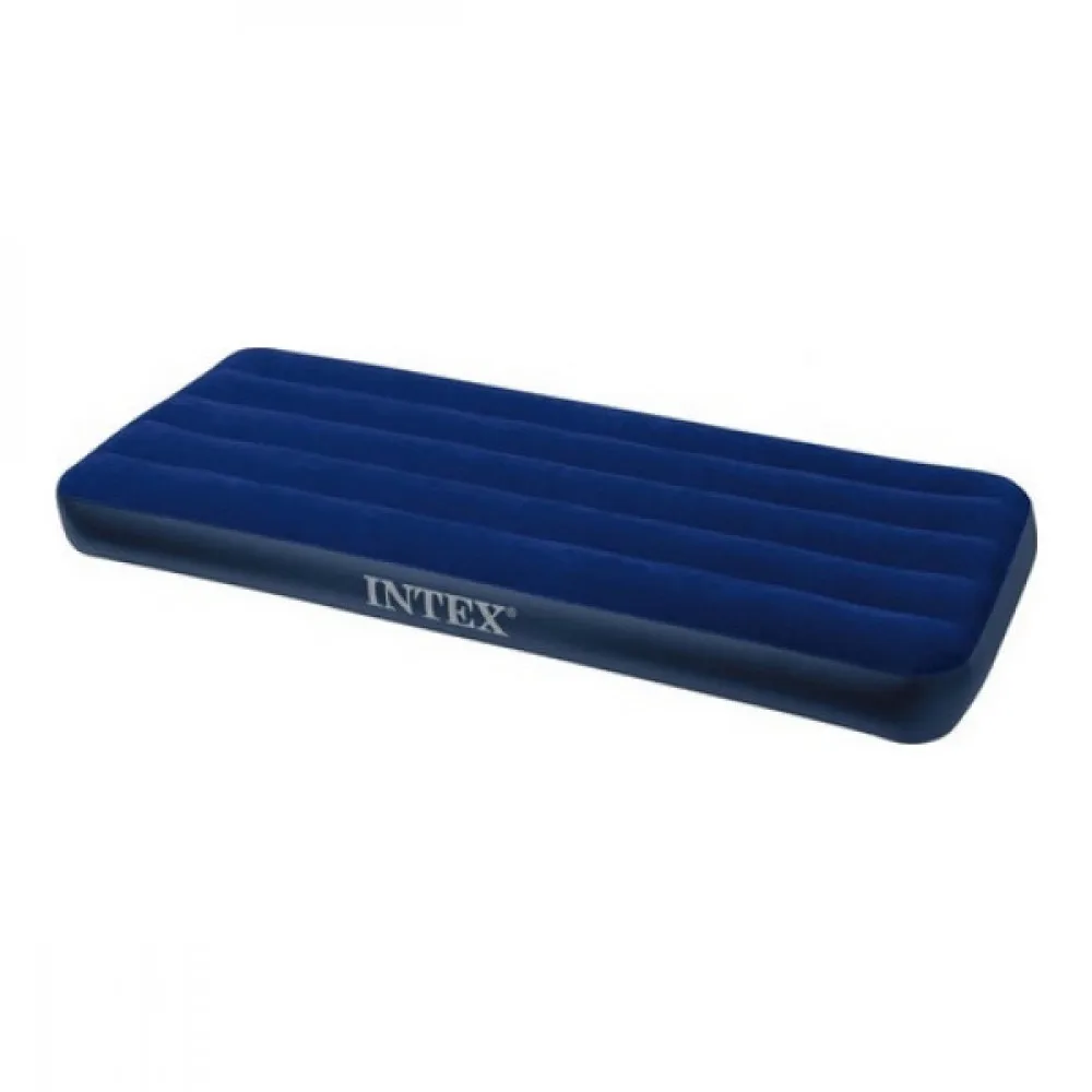 Надувной матрас Intex 64756 Classic Downy Airbed Fiber-Tech 76х191х25 см | Спорт и