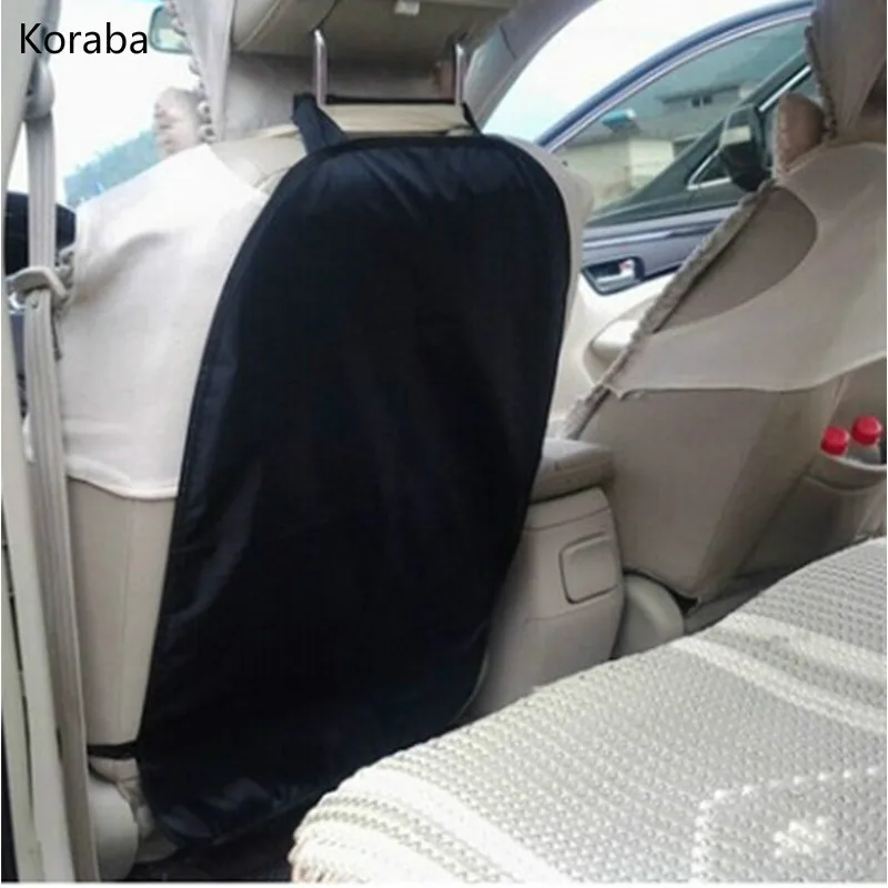 Black Автомобильные чехлы для сидений, защита на заднюю часть, защита для детей, автомобильные чехлы для сидений, чехлы для маленьких собак от грязи, для автомобиля - Название цвета: Black