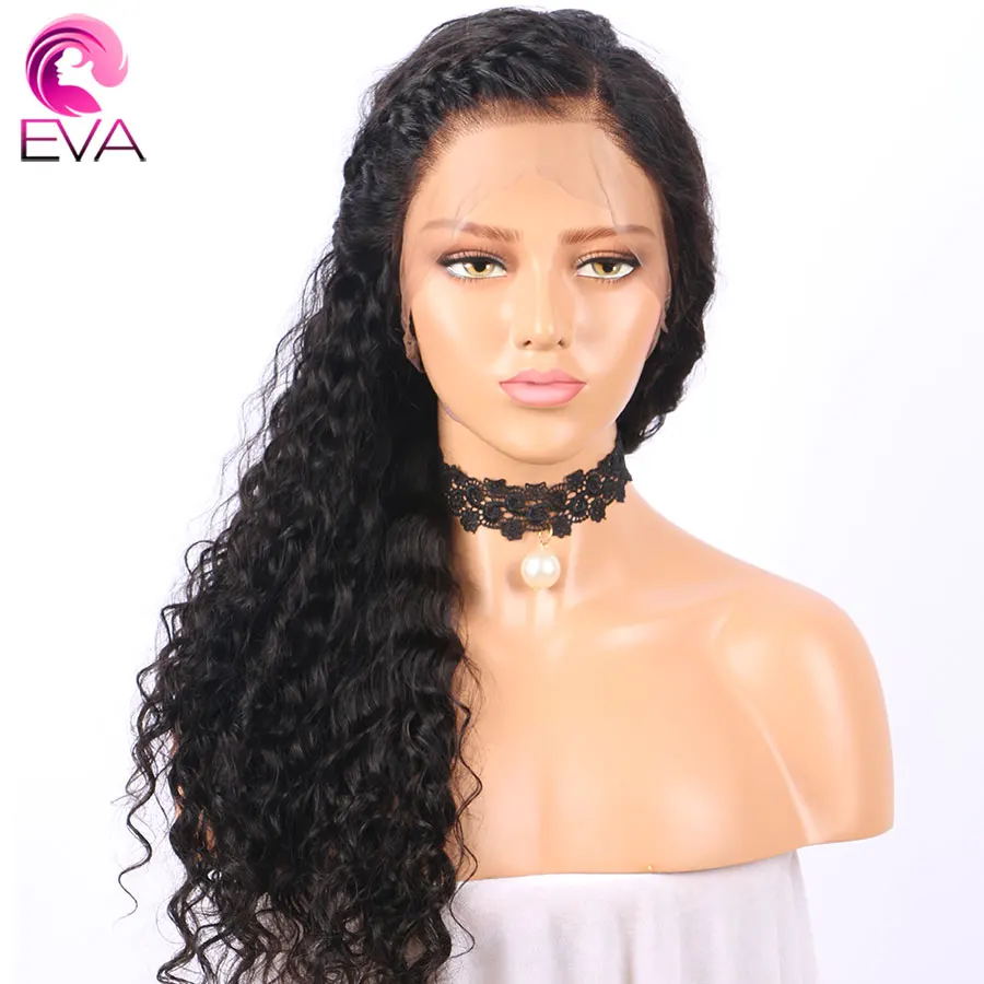 Эва волосы полный кружево человеческие парики предварительно сорванные с