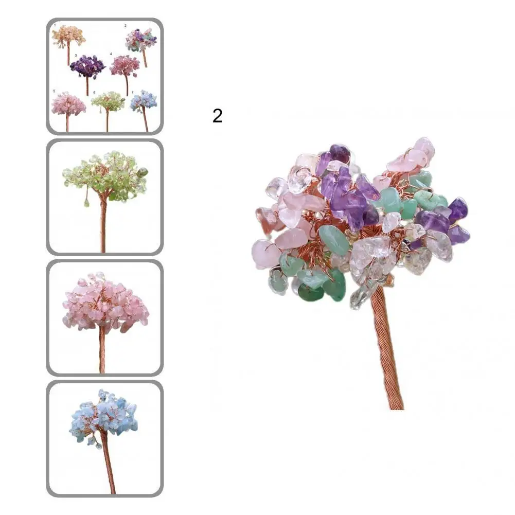 

Fashion Home Figurine Clear Texture Faux Gem Patio Lawn Tree Ornaments Home Statues Tree Statues