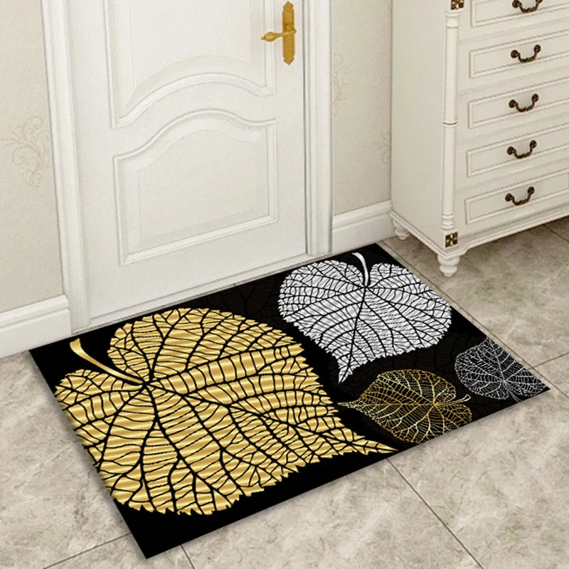 

Welcome Mats for Front Door Anti-slip Carpet Bedroom Kitchen Bathroom Rug Modern Geometric floral Print Floor Mats Living Rooms