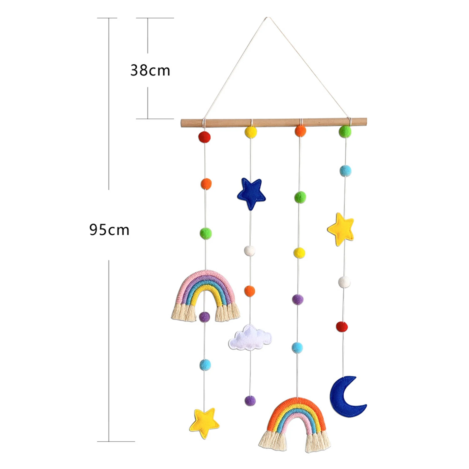 

Kids Room Wall Decoration Accessories Storage Rack Woven Wall Hanging Photo Finishing Organizer