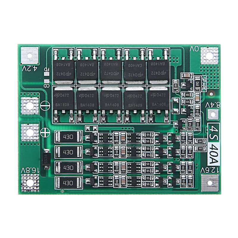 Плата защиты BMS литий ионных аккумуляторов 18650 с балансиром для электрической