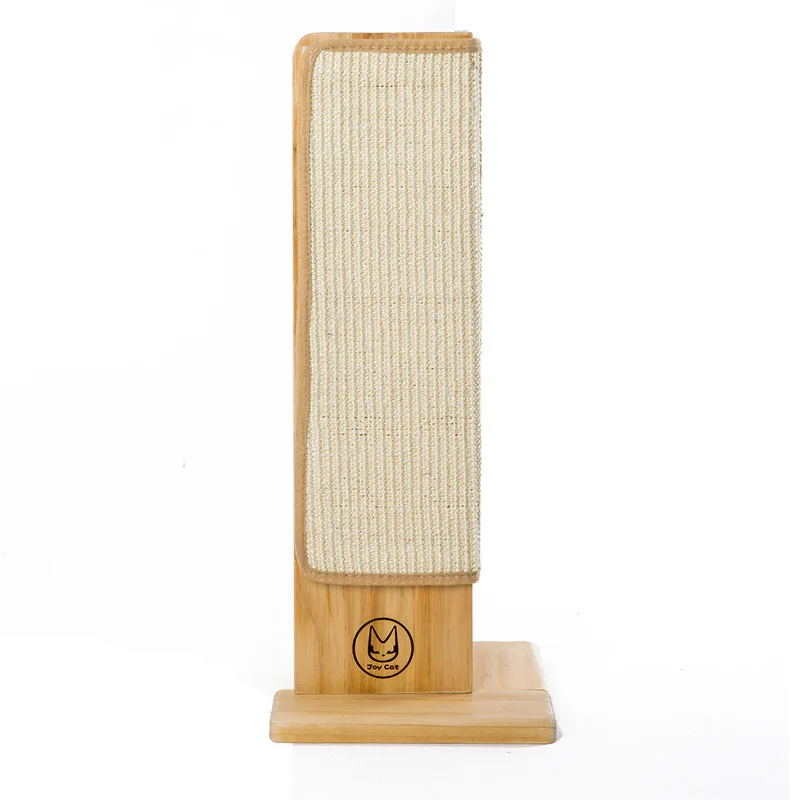 

Corner cat scratching board, solid wood sisal claw grinder, sofa climbing frame corner column tile