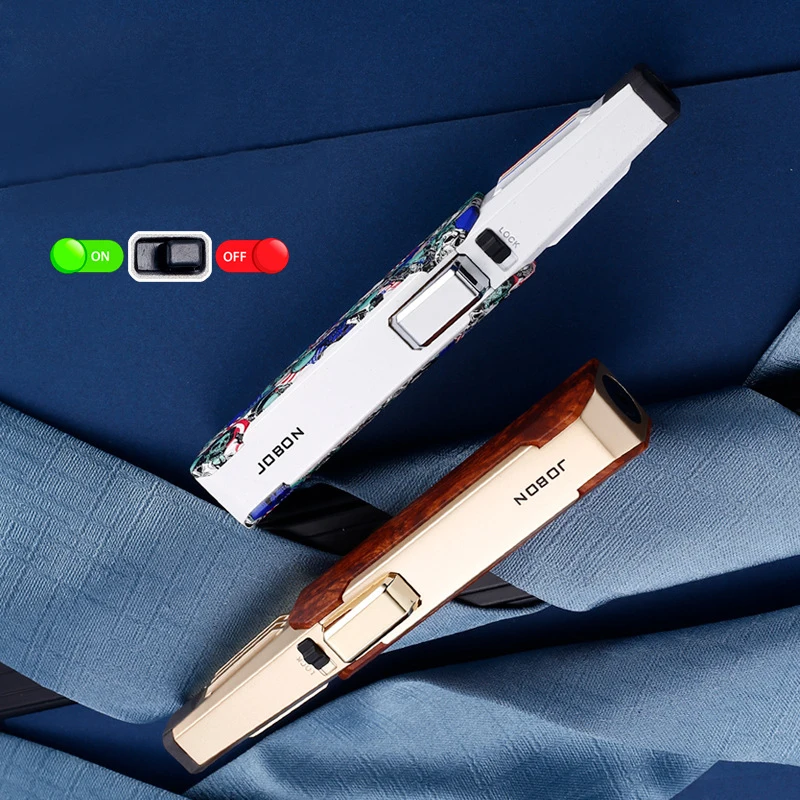 Ветрозащитная турбозажигалка для сигар многоразовая газовая зажигалка с