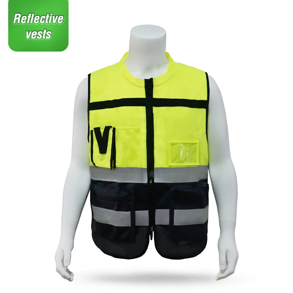 Светоотражающие защитные жилеты унисекс высоковидимая рабочая одежда дорожная