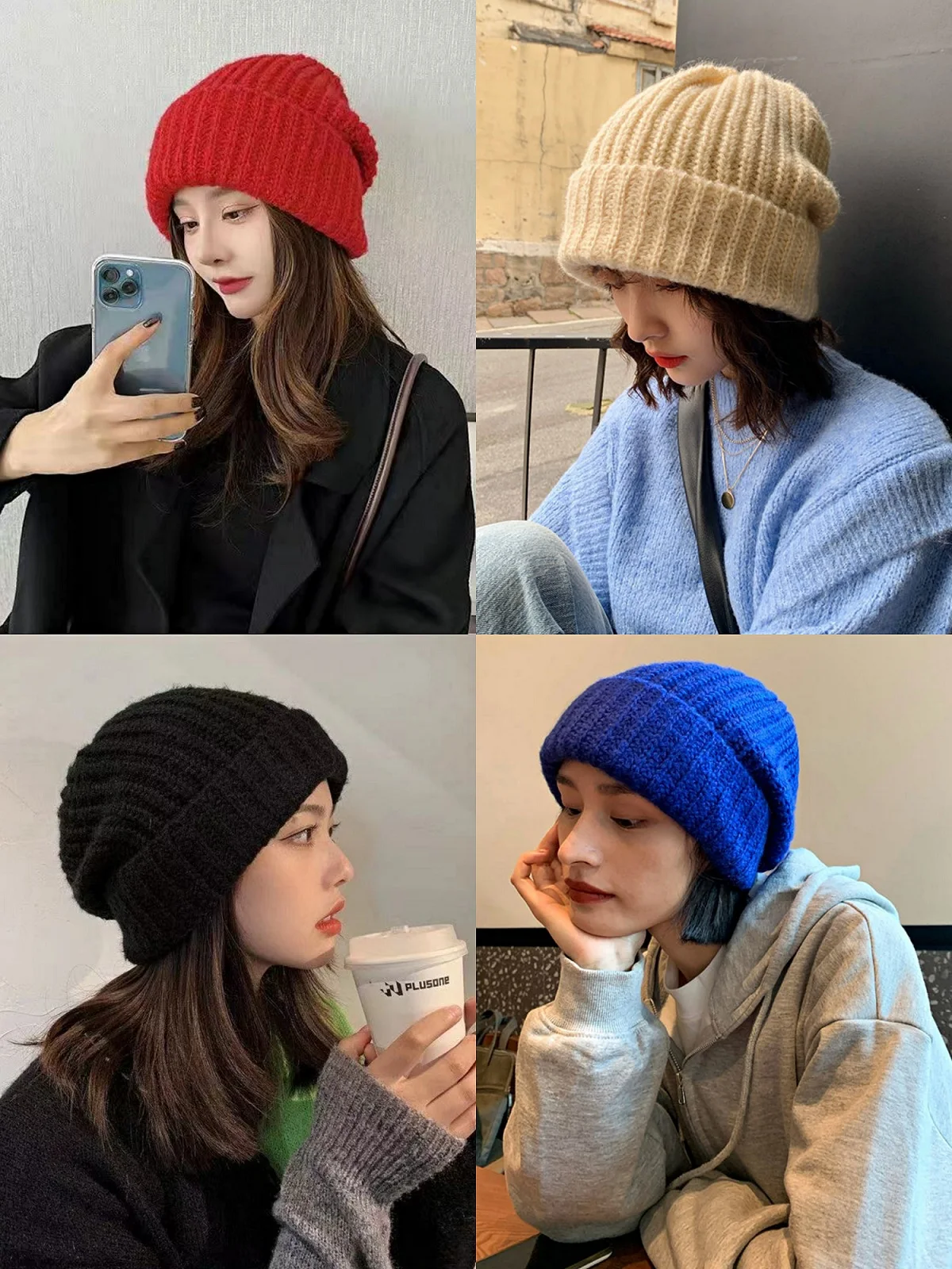 Новинка зимняя мягкая модная шапка в стиле Kpop для женщин облегающая Женская