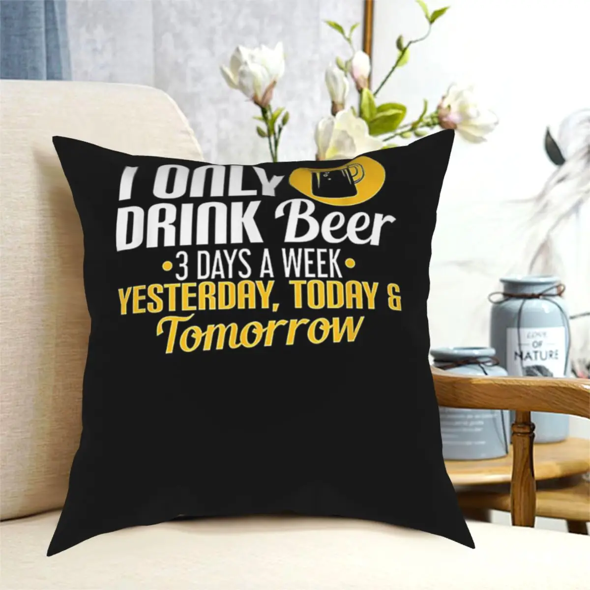 

Funny Week Bee Throw Pillow Cushion Cover Decorative Pillowcases Case Home Sofa Cushions 40x40,45x45cm(Double Sides)