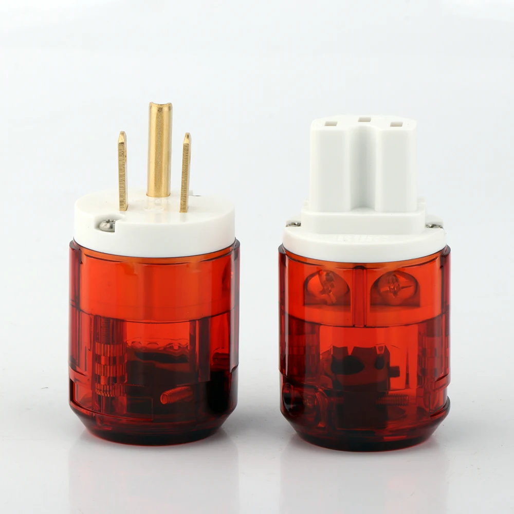 Hi-End hifi US power plug IEC Female connector вилка усилителя мощности звуковых частот DIY сетевой
