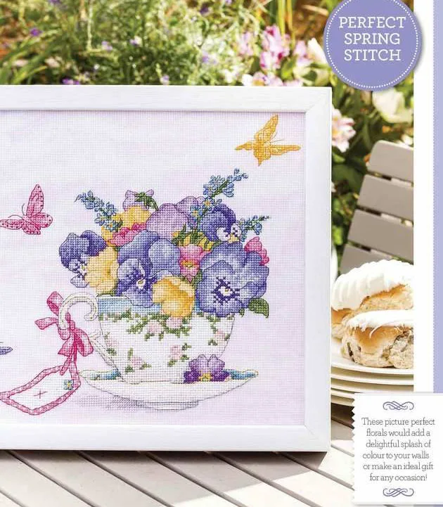 

Moning flower DIY Craft Stich Cross Stitch Package Cotton Fabric Needlework Embroidery Crafts Counted Cross-Stitching Kit