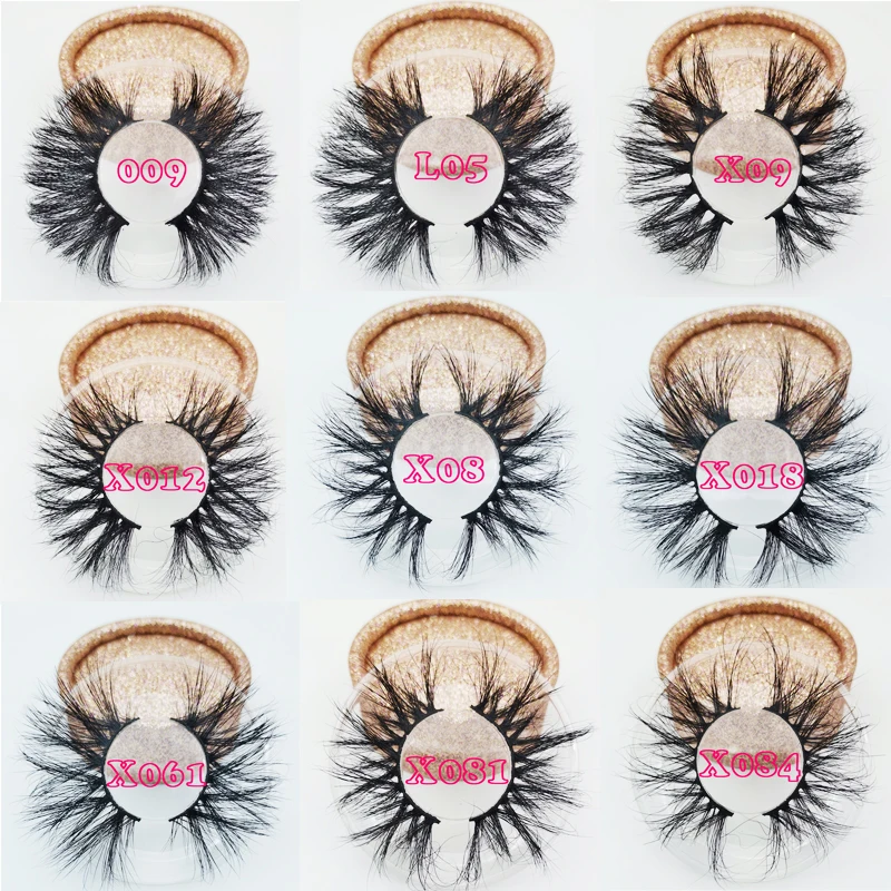 25 мм накладные ресницы частная этикетка на заказ упаковка норковые 3d