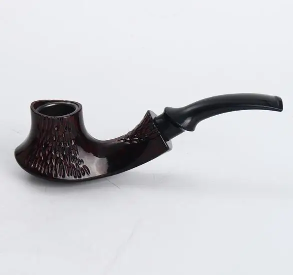 Курительная трубка ручной работы коричневая табачная съемная курительная для