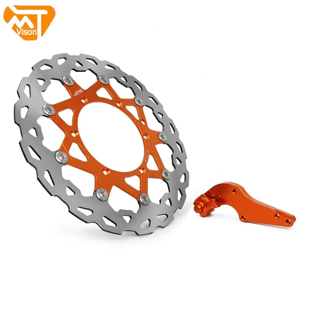 Motorcycle Dirt Bike Front Floating Brake Disc Rotor And Bracket For KTM EXC SX GS MX SXS MXC 125 200 250 300 350 380 1991-2009 |