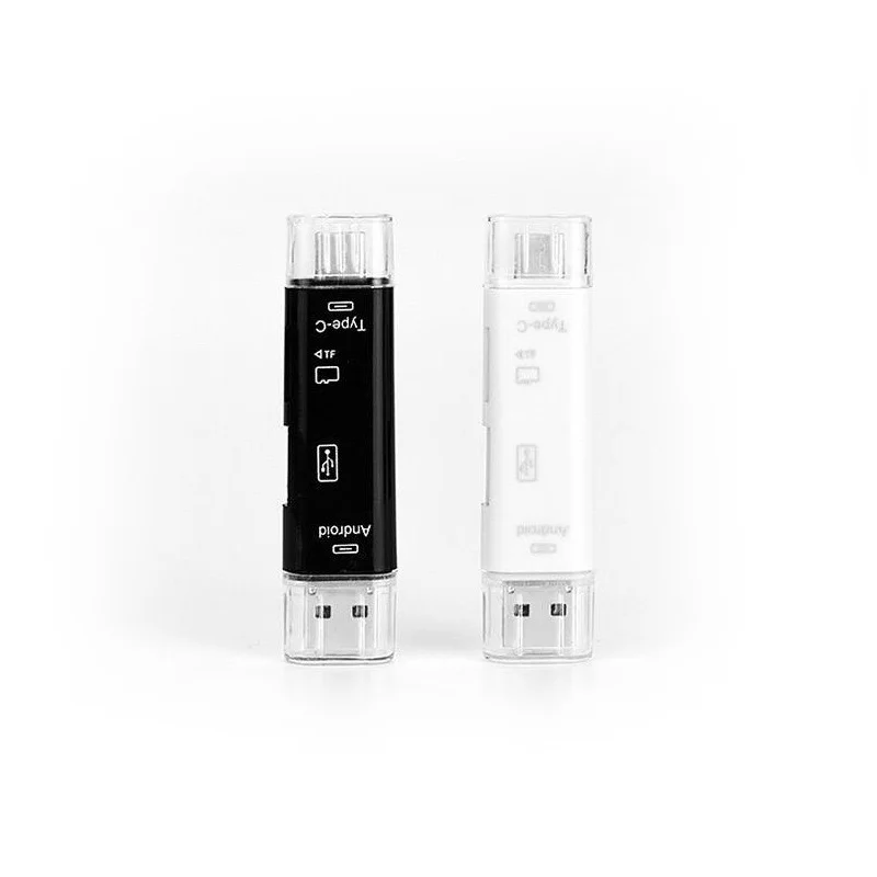 5 в 1 Тип-c-ридер многофункциональный считыватель карт памяти Usb Тип C/Usb /Micro Usb/Tf