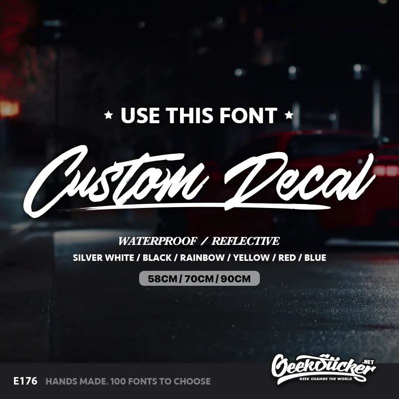 Geek Стикеры Водонепроницаемый пользовательское имя наклейки для автомобиля