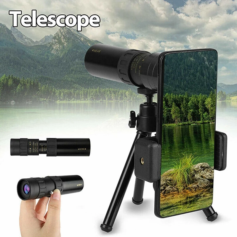 

4K 10-300X40mm Super Telephoto Zoom Monocular Telescope Portable 2020 B2AM Single Binoculars Hunting Tourism Camping