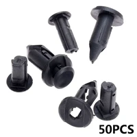 50pcs black auto fastener clips car accessories interior motorcycle atv fender liner clips fit for honda black car hook